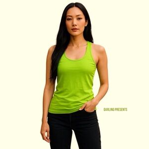 Nikibiki Sortek Sports Tank Top Women Color Chartreuse Size M/L